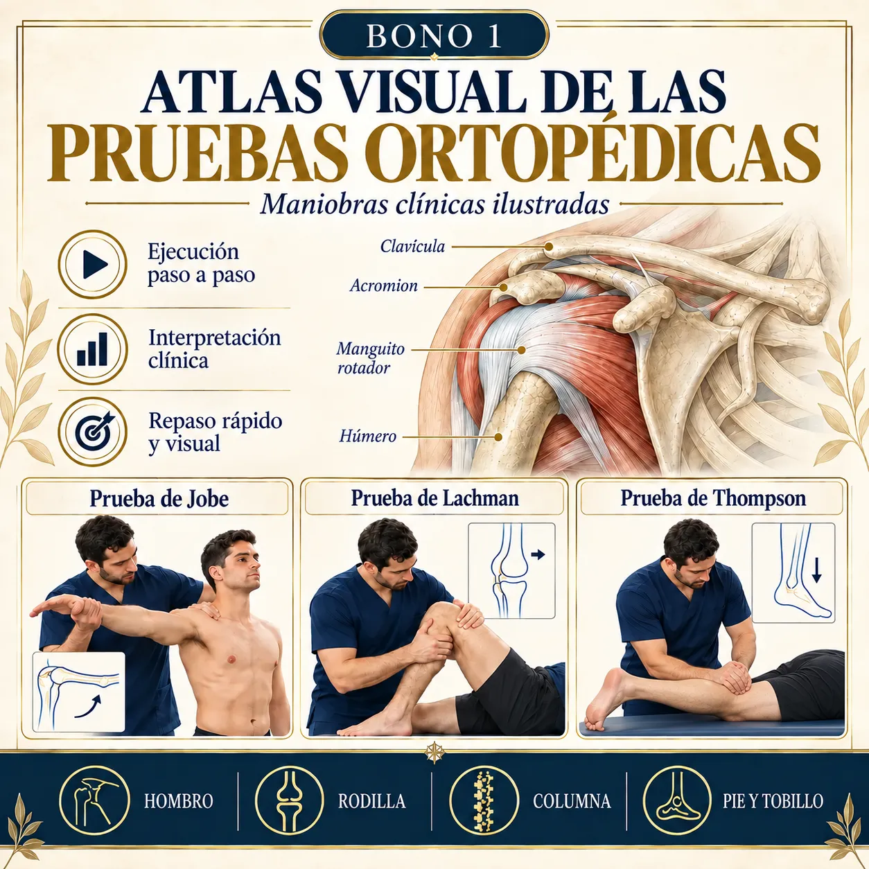 Atlas Visual de Pruebas Ortopédicas