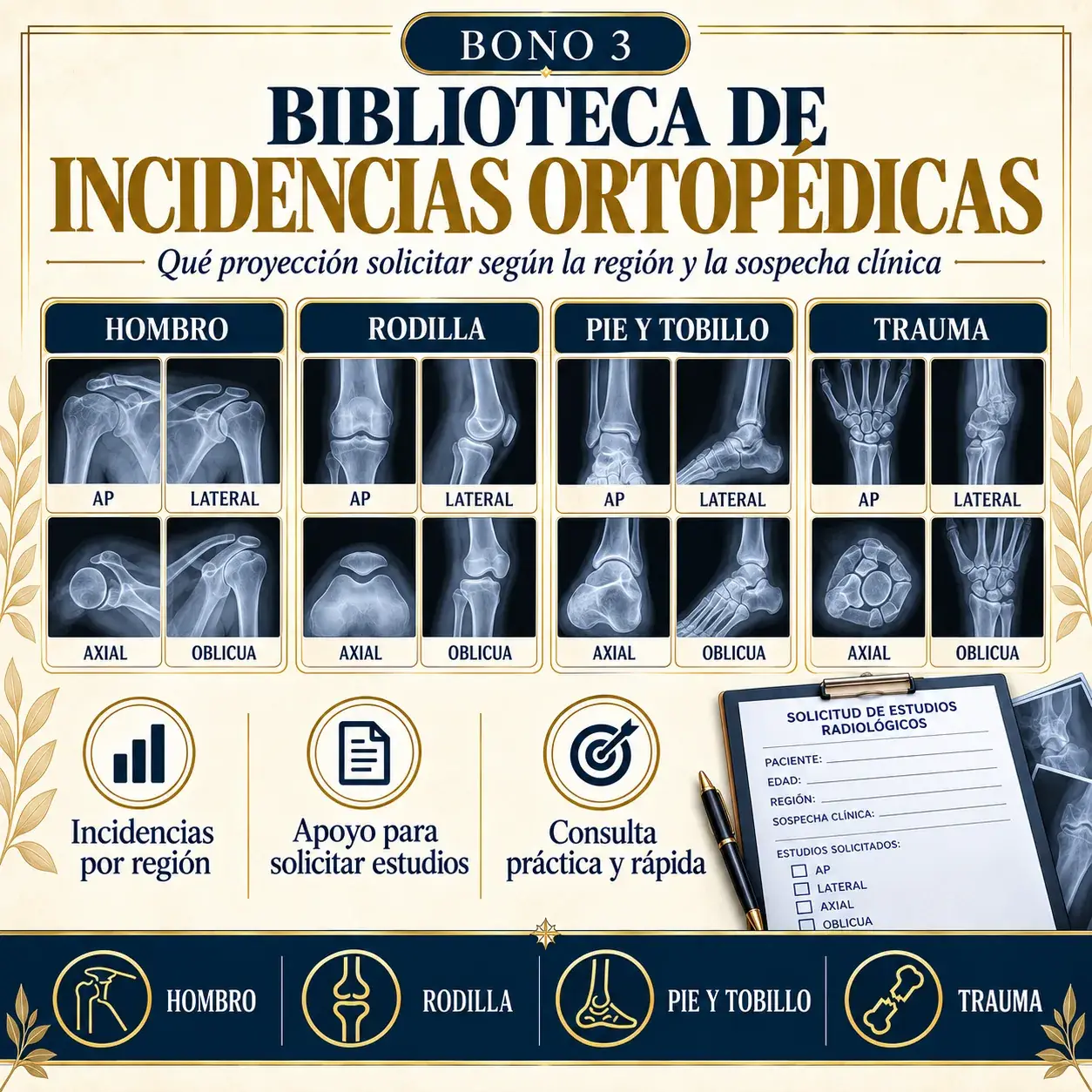 Biblioteca de Proyecciones Radiográficas en Ortopedia